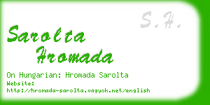 sarolta hromada business card